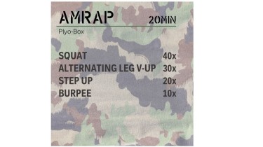 Full body workout: AMRAP 20min