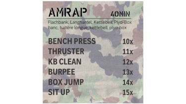 Full body workout: AMRAP 40min