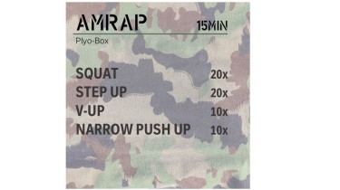 Full body workout: AMRAP 15min