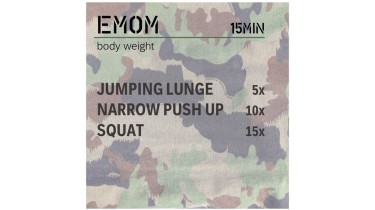Training Unter-/Oberkörper: EMOM 15min - body weight