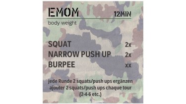 Training Ganzkörper: EMOM 12min - body weight