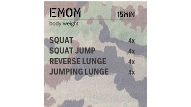 Training Unterkörper: EMOM 15min - body weight