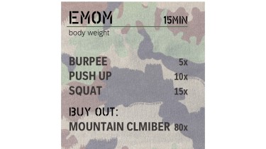 Training Ganzkörper: EMOM 15min - body weight