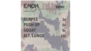 Training Ganzkörper: EMOM 10min - body weight