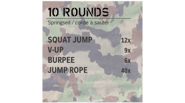 Full body workout: 10 rounds