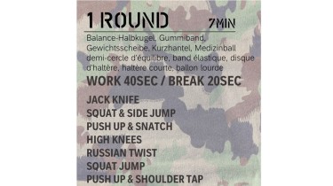 Full body workout (part 2): work40sec/break20sec