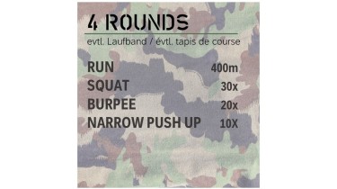 Allenamento completo del corpo: 4 rounds - body weight