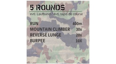 Allenamento completo del corpo: 5 rounds - body weight