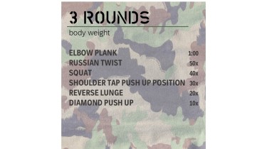 Allenamento completo del corpo: 3 rounds - body weight
