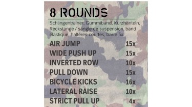 Full body workout: 10 rounds
