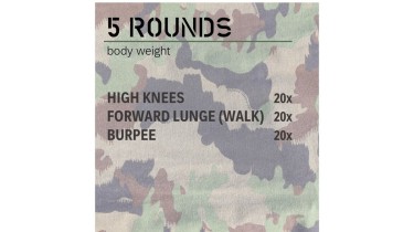 Allenamento completo del corpo: 5 rounds - body weight