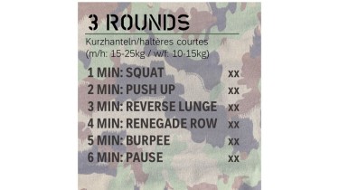 Allenamento completo del corpo: 3 rounds
