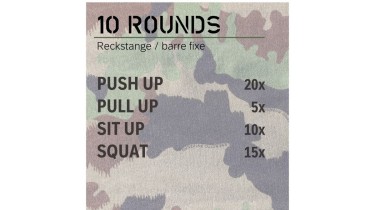 Full body workout: 10 rounds