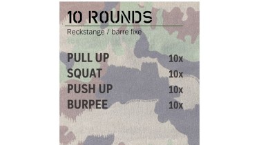 Full body workout: 10 rounds