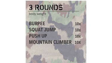 Allenamento completo del corpo: 3 rounds - body weight