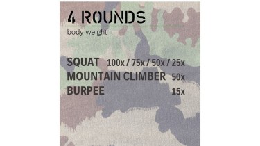 Allenamento completo del corpo: 4 rounds - body weight