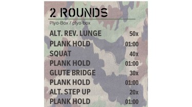 Training Unter-/Mittelkörper: 2 rounds