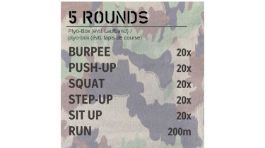 Allenamento completo del corpo: 5 rounds