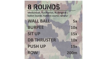 Allenamento completo del corpo: 8 rounds
