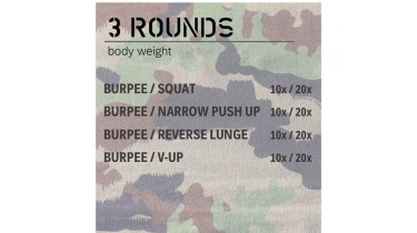 Allenamento completo del corpo: 3 rounds - body weight