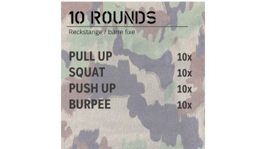 Full body workout: 10 rounds
