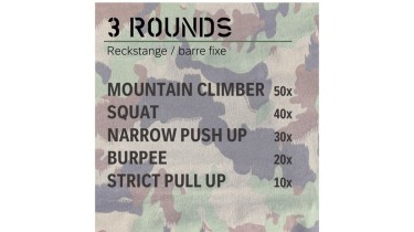 Allenamento completo del corpo: 3 rounds
