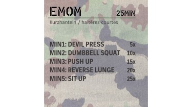 Training Ganzkörper: EMOM 25min