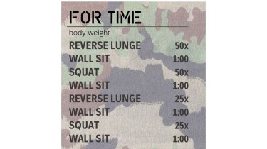 Training Unterkörper: 1 round - body weigth