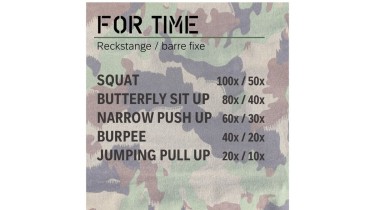 Full body workout: 1 round