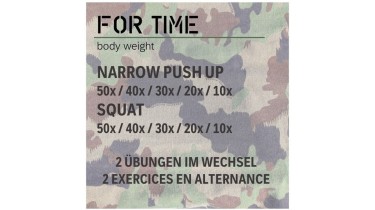Training Unter-/Oberkörper: 5 rounds - body weight