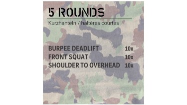 Allenamento completo del corpo: 5 rounds