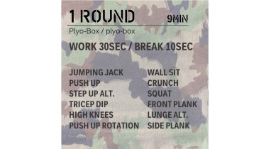 Allenamento completo del corpo: 1 round