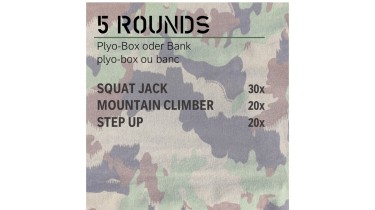 Training Unter-/Mittelkörper: 5 rounds