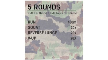 Training Unter-/Mittelkörper: 5 rounds