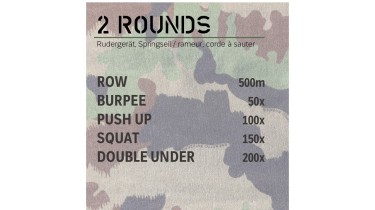Full body workout: 2 rounds